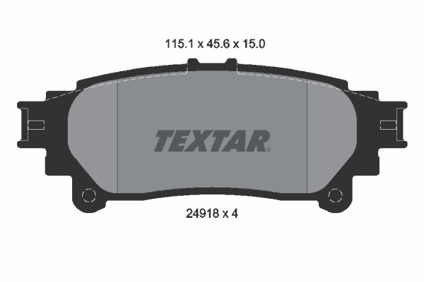 Set placute frana Textar 2491801