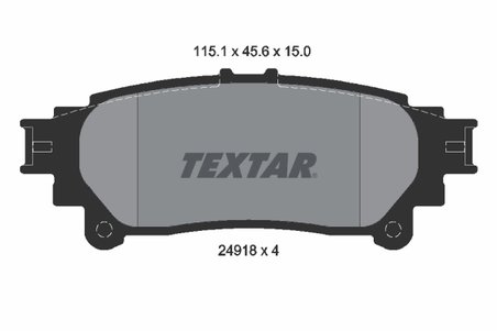 Set placute frana Textar 2491801