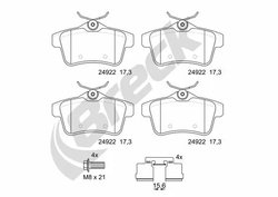 Set placute frana Breck 24922 00 704 00