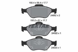SET PLACUTE FRANA TEXTAR 2495201 - Compatibil cu TOYOTA