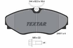 SET PLACUTE FRANA TEXTAR 2497101 - Compatibil cu RENAULT