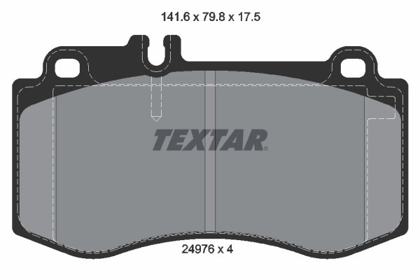 SET PLACUTE FRANA TEXTAR 2497601 - Compatibil cu MERCEDES-BENZ, MERCEDES-BENZ (BBDC)