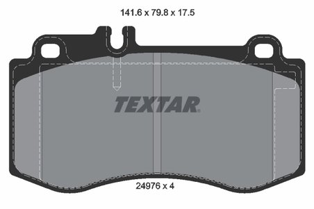 SET PLACUTE FRANA TEXTAR 2497601 - Compatibil cu MERCEDES-BENZ, MERCEDES-BENZ (BBDC)