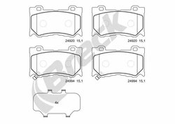 SET PLACUTE FRANA BRECK 24994 00 551 00 - Compatibil cu INFINITI, NISSAN