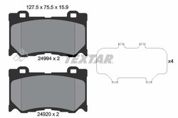 Set placute frana Textar 2499401