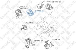 SUPORT MOTOR STELLOX 25-17489-SX - Compatibil cu CHRYSLER, DODGE, MITSUBISHI