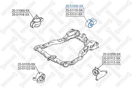 Suport motor Stellox 25-51056-SX