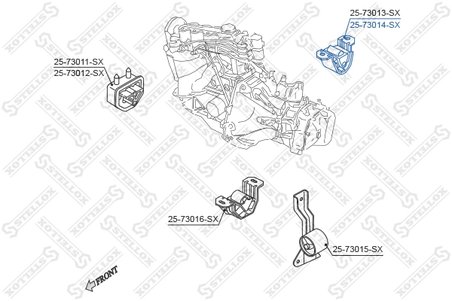 SUPORT MOTOR STELLOX 25-73014-SX - Compatibil cu CHEVROLET, DAEWOO