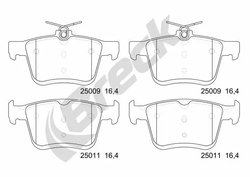 Set placute frana Breck 25009 00 704 00