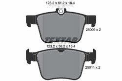 SET PLACUTE FRANA TEXTAR 2500901 - Compatibil cu AUDI, AUDI (FAW), CUPRA, SEAT, SKODA, SKODA (SVW), VW, VW (FAW), VW (SVW)