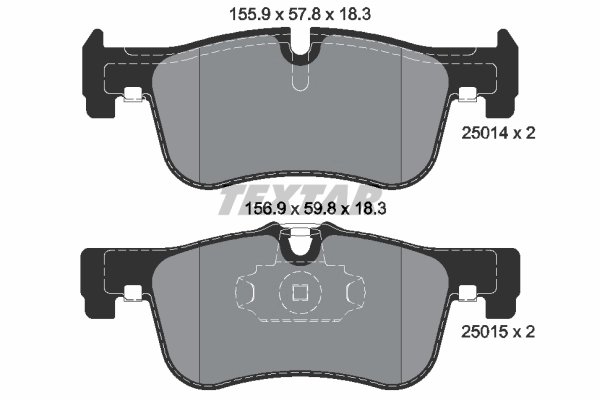 Set placute frana Textar 2501401