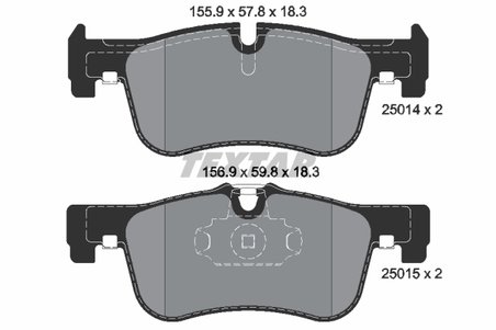 Set placute frana Textar 2501401