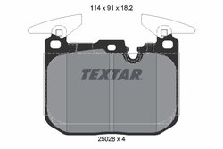 Set placute frana Textar 2502801