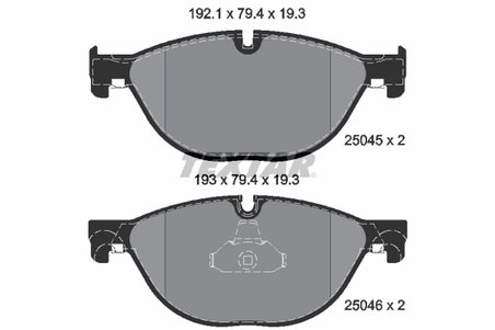 SET PLACUTE FRANA TEXTAR 2504501 - Compatibil cu ALPINA, BMW