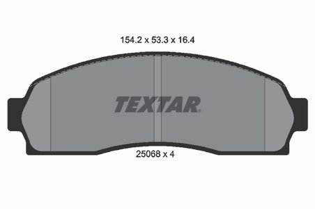 Set placute frana Textar 2506801
