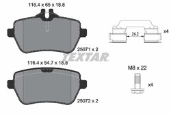 Set placute frana Textar 2507101