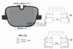 Set placute frana Textar 2508501
