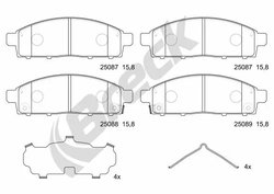 Set placute frana Breck 25087 00 701 00