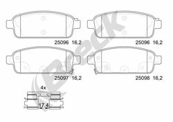 Set placute frana Breck 25096 00 704 20