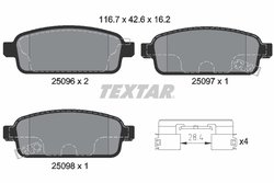 Set placute frana Textar 2509606