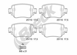 Set placute frana Breck 25110 00 704 00