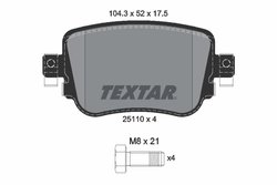 Set placute frana Textar 2511001