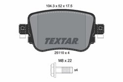Set placute frana Textar 2511003