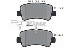 Set placute frana Textar 2511201