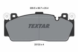 SET PLACUTE FRANA TEXTAR 2513301 - Compatibil cu BMW