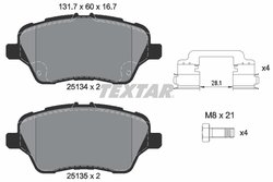 Set placute frana Textar 2513402
