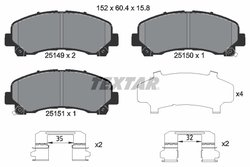Set placute frana Textar 2514901