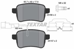 Set placute frana Textar 2515601