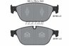 SET PLACUTE FRANA TEXTAR 2516002 - Compatibil cu AUDI, AUDI (FAW)