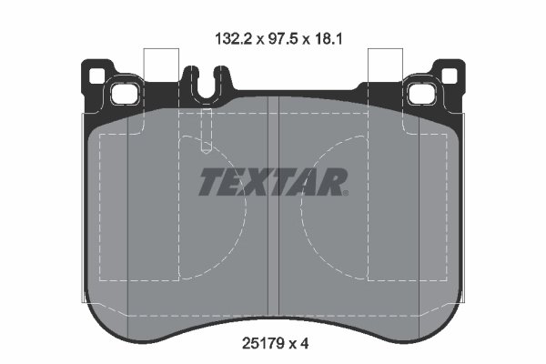 SET PLACUTE FRANA TEXTAR 2517901 - Compatibil cu MERCEDES-BENZ