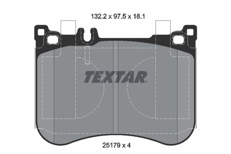 SET PLACUTE FRANA TEXTAR 2517901 - Compatibil cu MERCEDES-BENZ