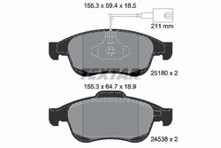 Set placute frana Textar 2518001