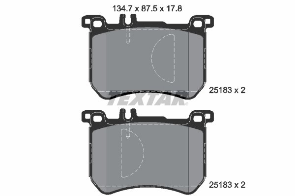 SET PLACUTE FRANA TEXTAR 2518301 - Compatibil cu BRABUS, MERCEDES-BENZ