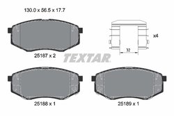 Set placute frana Textar 2518701