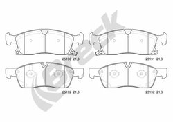 Set placute frana Breck 25190 00 551 00