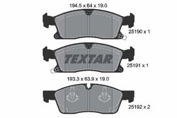 Set placute frana Textar 2519002