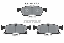 Set placute frana Textar 2519207