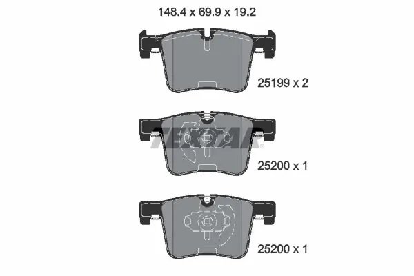 Set placute frana Textar 2519901
