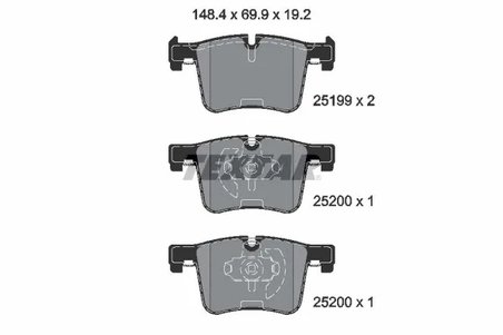 Set placute frana Textar 2519901