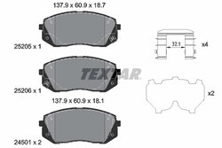 Set placute frana Textar 2520504