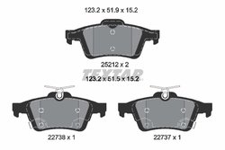 Set placute frana Textar 2521204