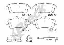 Set placute frana Breck 25215 00 554 00
