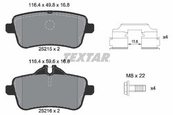 Set placute frana Textar 2521505