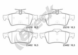 Set placute frana Breck 25218 00 702 00