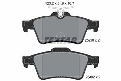 Set placute frana Textar 2521801