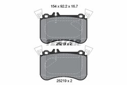 Set placute frana Textar 2521905